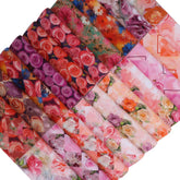 CraftsFabrics Bloom Brush 40Pcs Charm Pack 100% Cotton 5″x5″ Pre-Cut Fabric for Quilting, Sewing, Arts & Crafts, Patchwork